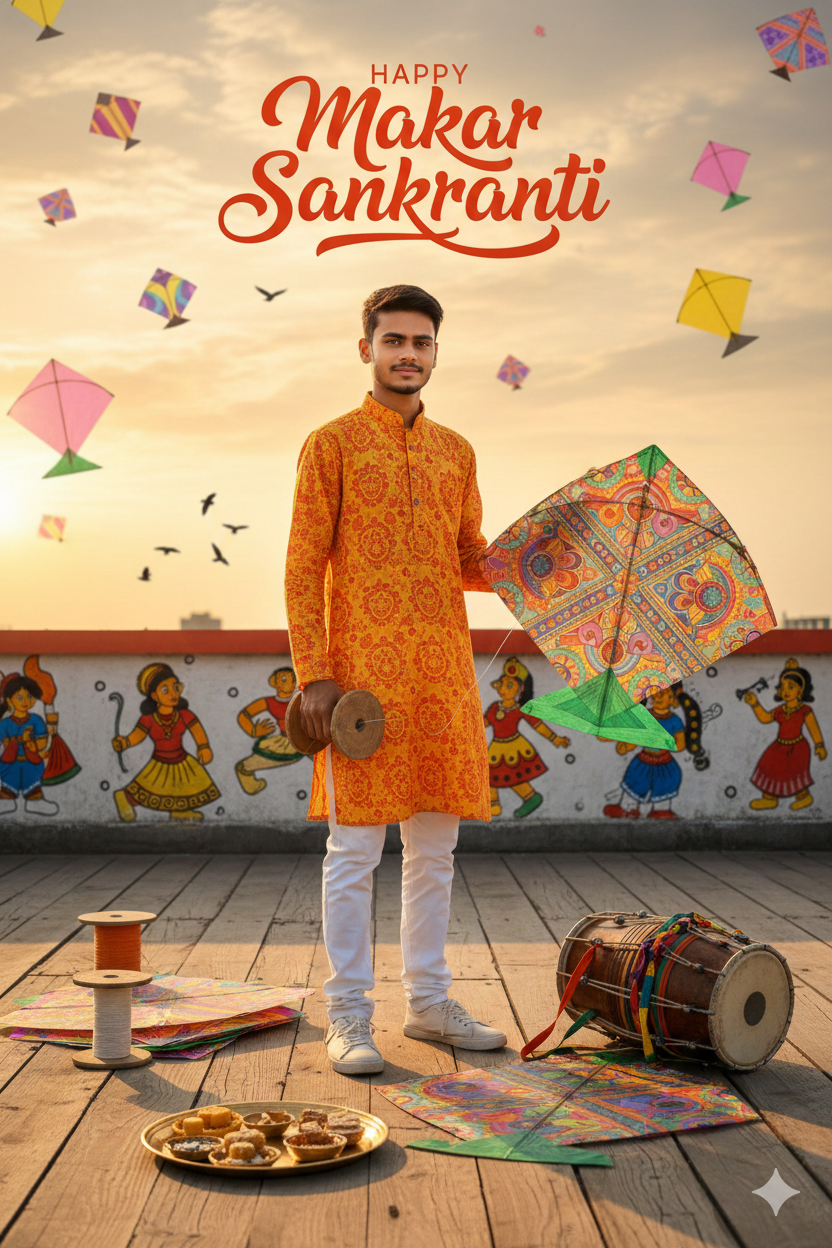 Makar Sankranti prompt for boy