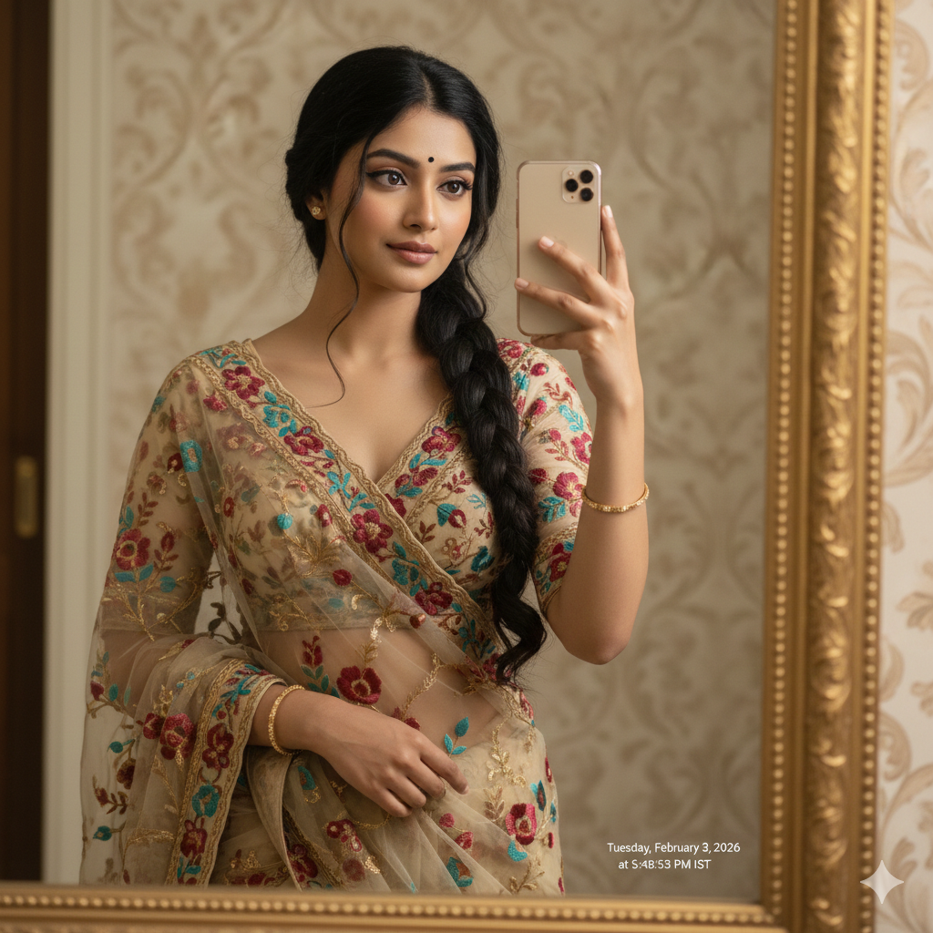 Trending Saree Prompt For Girl