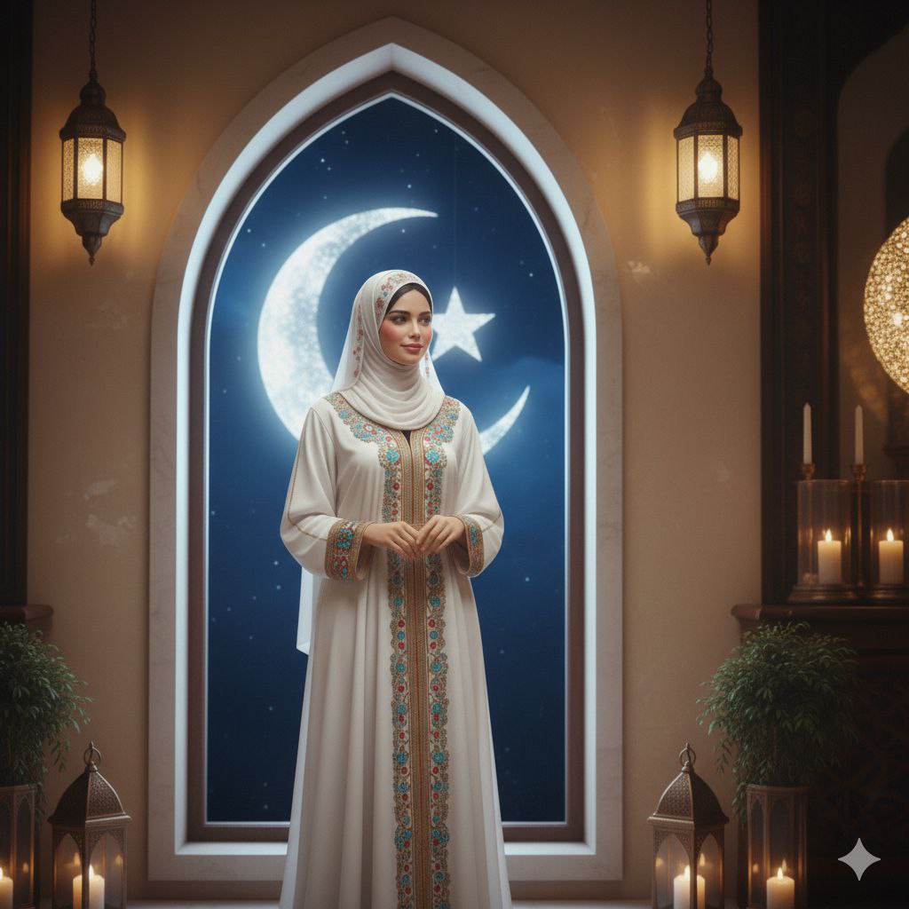 Trending Ramadan ai prompt for girl