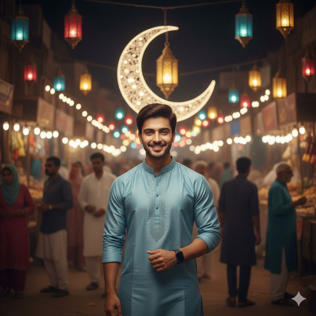 Trending ai prompt for boy of Ramadan