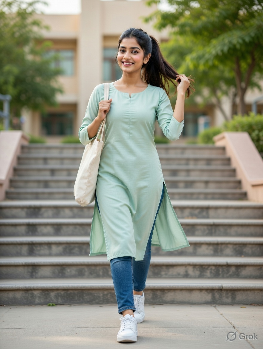 Stylish Indian Girls in Kurtis