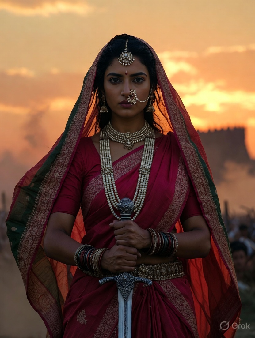 Jhansi ki rani ai prompt for girl